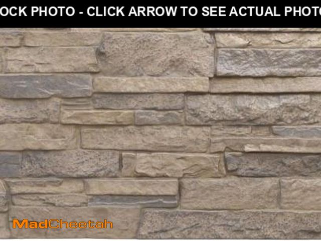 Lot 74-12399735 - EverStone Acadia Ledge Faux Stone Panel, 49"W x 25 1/2"H x 1 1/4"D, Rockwall Color - UNUSED