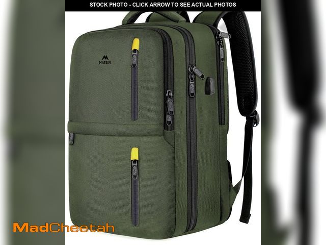 Lot 74-12439189 - MATEIN Carry on Travel Laptop Backpack, Large Flight Approved Personal Item Travel Backpack with USB...