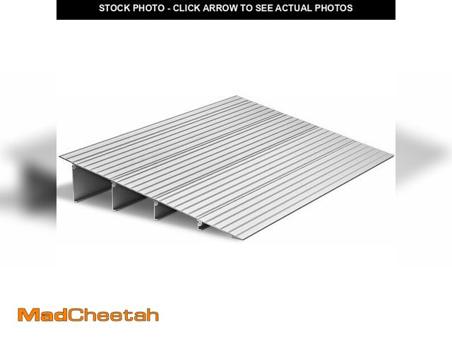 Lot 74-13734068 - VEVOR Door Threshold Ramp 4ÃÂ¢Ã¢âÂ¬ÃÅ' Rise Aluminum Alloy Threshold Ramp Rated 800 lbs Load Ca...