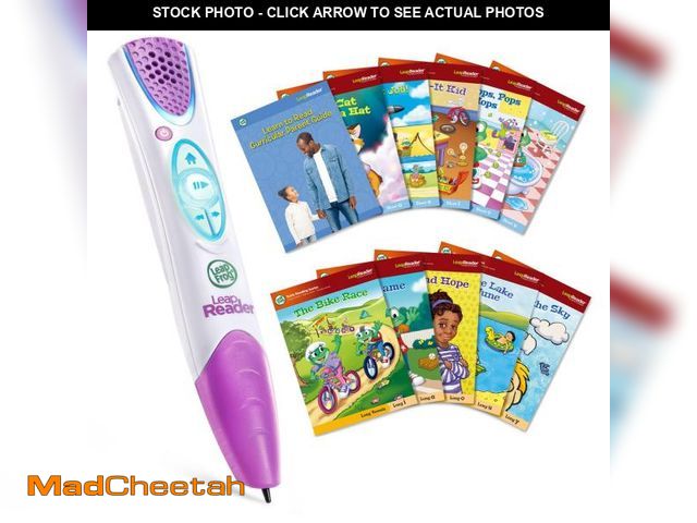 Lot 74-12309202 - LeapFrog LeapReader System Learn-to-Read 10 Book Mega Pack, Pink - UNUSED