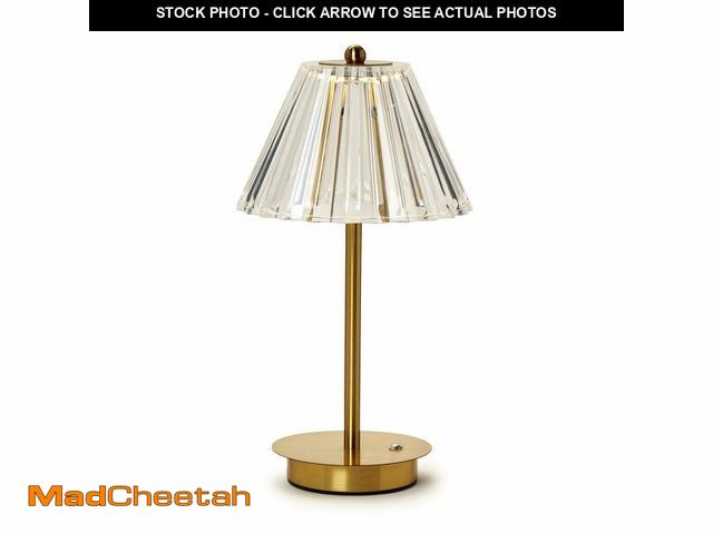 Lot 74-13955344 - Two's Company LED Touchable Table Lamp with Acrylic Shade in Gift Box, Iron, 13-inches Height - UNUS...