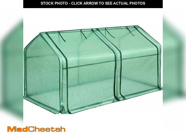 Lot 74-14286833 - Quictent 71"x36"x36" Portable Mini Cloche Greenhouse w/ Elevated Bottom, Roll-up Zippered Window Wat...