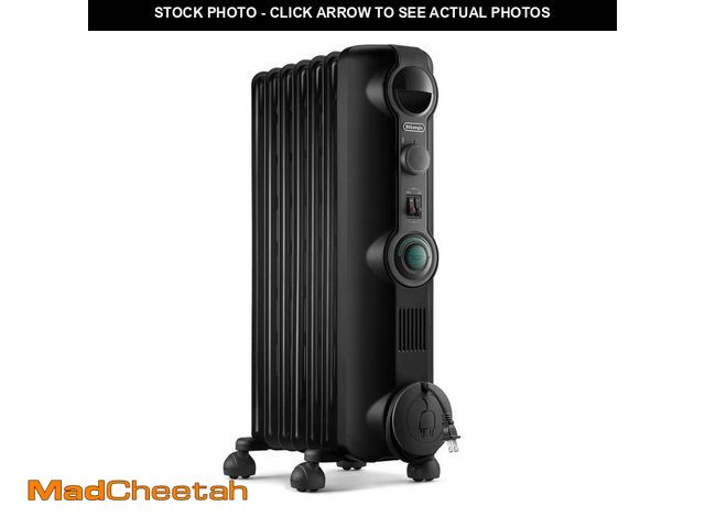 Lot 74-13288793 - DeLonghi 1500-Watt Indoor Oil Filled Radiant Electric Space Heater with Comfort Temp - UNUSED