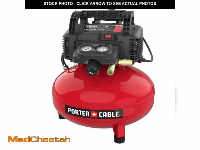 Lot 74-14468399 - Porter-Cable 6 Gal. 150 PSI Portable Electric Air Compressor Kit PXCM2002-WK - UNUSED