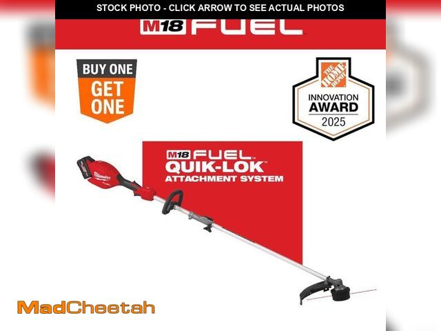 Lot 74-13690753 - Milwaukee M18 FUEL 18V 16 in. Brushless Cordless Battery Powered String Trimmer w/QUIK-LOK Attachmen...
