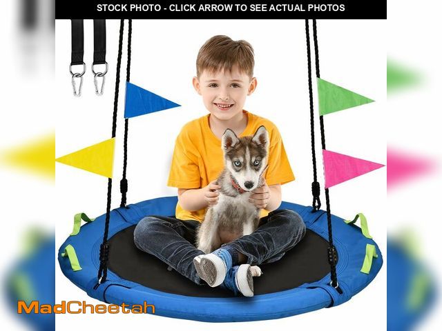 Lot 74-13966316 - Tree Swing, Saucer Flying Swing 24 Inch for Kids, 900lbs Weight Capacity, with Adjustable Hanging St...