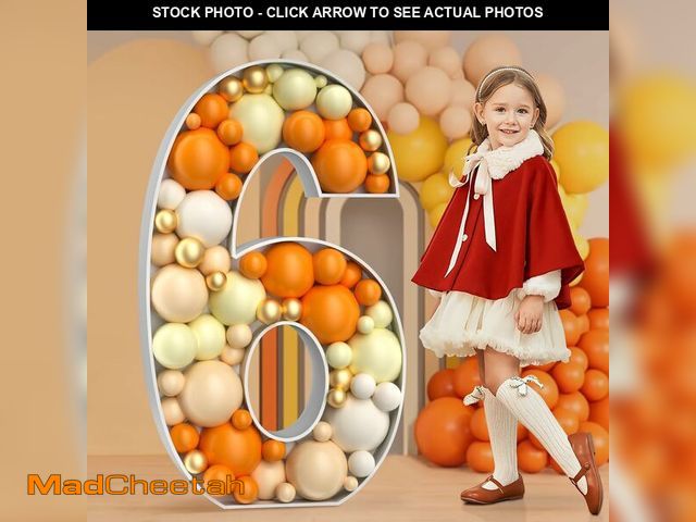 Lot 74-13709832 - imprsv 4FT Marquee Number, Mosaic Numbers for Balloons, Mosaic Balloon Frame, Marquee Number, Number...