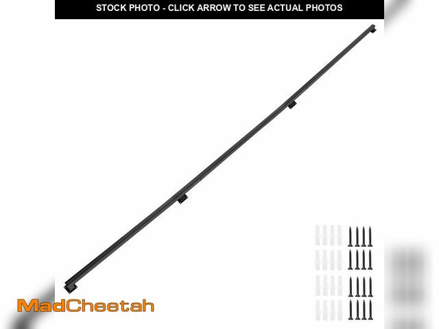 Lot 74-13753884 - Senmit 15 Feet Square Tube Handrail, Wall Mount Industrial Modern Staircase Handrail for Indoor Outd...