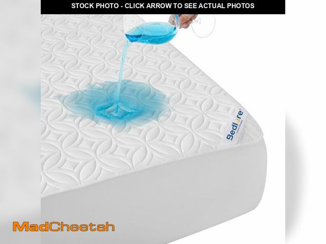 Lot 74-14331612 - BEDLORE Waterproof Mattress Protector, King Size Noiseless Mattress Pad with Deep Pocket 6"-18" Dept...