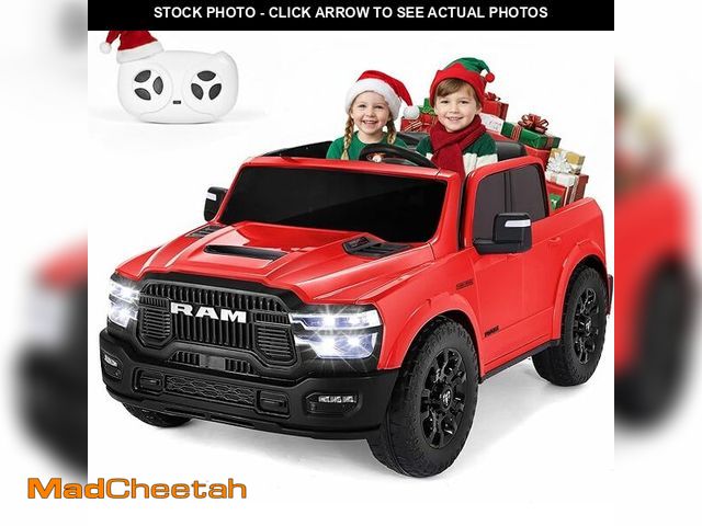 Lot 74-13507744 - FUNTOK 24V Ride On Truck for Big Kids, Licensed RAM 2500 2 Seater Electric Car w/Remote Control, 20'...