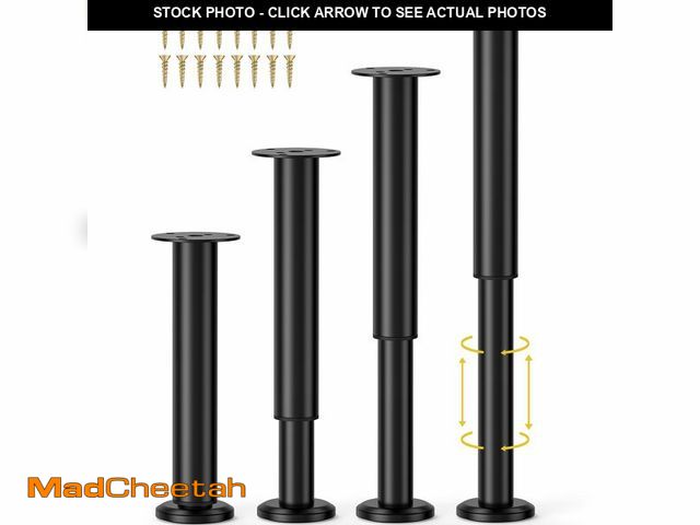 Lot 74-14215243 - Wlrrcwdttc 4 Pcs Adjustable Bed Center Support Legs 10-17 inch for Bed Frame/Bed Center Slat, Metal ...