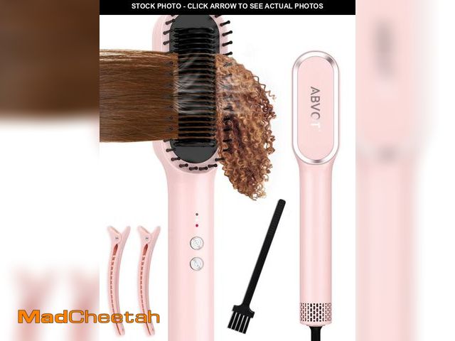 Lot 74-11850572 - Hair Straightener Brush, ABVOT Airflow Ring Hair Straightener Comb Straightening Smoothing Comb with...