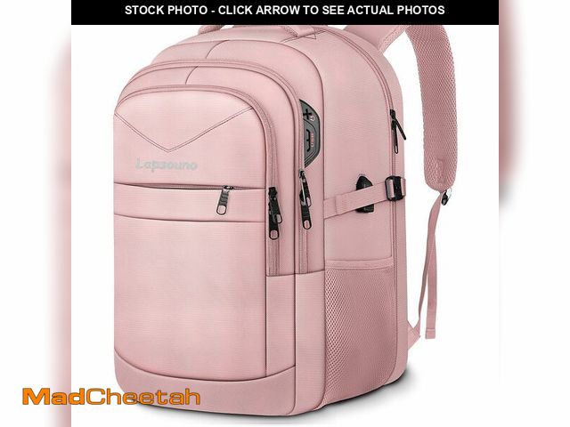Lot 74-12702735 - Lapsouno Large Backpack for Women, TSA 17.3 Inch Travel Laptop Backpack with USB Port, College Schoo...