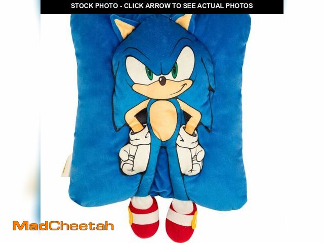 Lot 74-14213702 - Sonic The Hedgehog Anime Kids Super Plush Cozy Snuggle 3D Pillow (Officially Licensed Product) by Fr...
