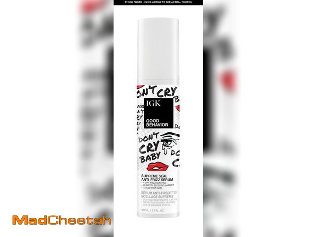 Lot 74-12308092 - IGK Good Behavior Anti-Frizz Smoothing Serum Ã¢â¬â Boosts Shine, Seals Out Humidity, UV &amp; Hea...