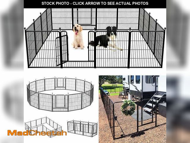 Lot 74-12645992 - Suchown Dog Playpen Outdoor, 16 Panels 32" Height Dog Fence Exercise Pen for Large/Medium/Small Dogs...