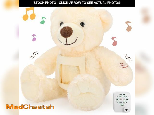 Lot 74-12714124 - Leyndo Bear with Voice Recording Remembrance Stuffed Animal with Picture Recordable Messages Memoria...