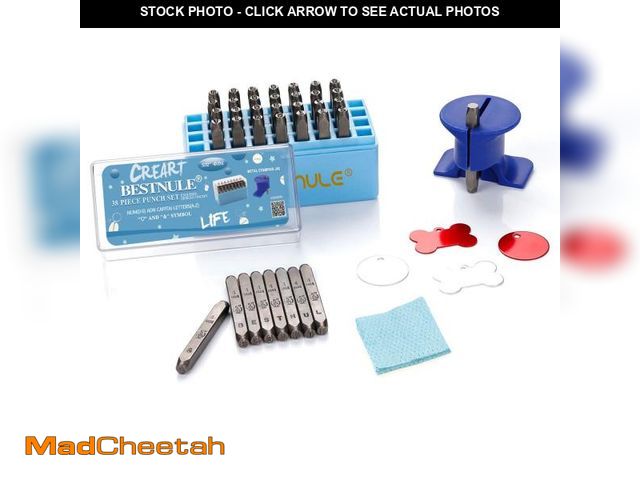 Lot 74-11547226 - BESTNULE Metal Stamping Kit, Number and Letter Stamp Set (A-Z, 0-9 and &amp;, Love Symbol), Industri...
