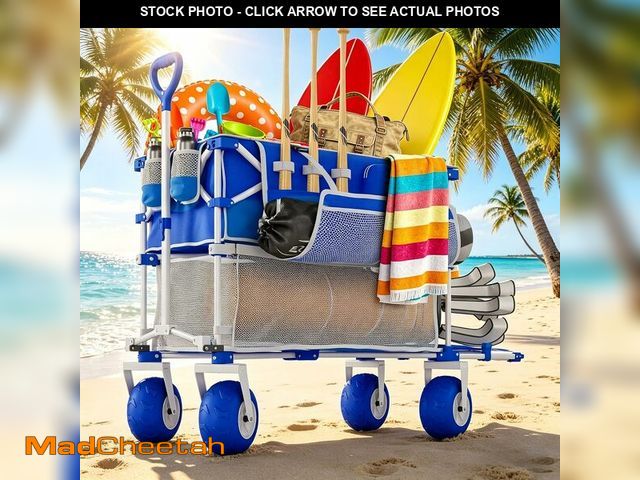 Lot 74-14368435 - Beach Wagon with Big Wheels for Sand, Double-Decker - UNUSED