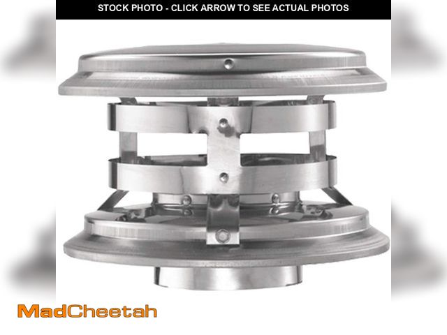 Lot 74-12584629 - *SCRATCHED* DuraVent PelletVent for Multi-Fuel 3in. Diameter Vertical Cap *SCRATCHED*  - USED