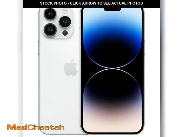 Lot 74-12635041 - Apple iPhone 14 Pro, 128GB, Silver - Unlocked (Renewed) - UNUSED