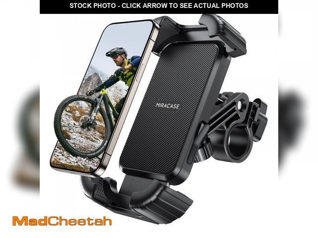 Lot 74-12118137 - Miracase Bike Phone Holder, Silicone Wrapped Anti Shake Bicycle Phone Mount, Handlebar Clamp Cell Ph...