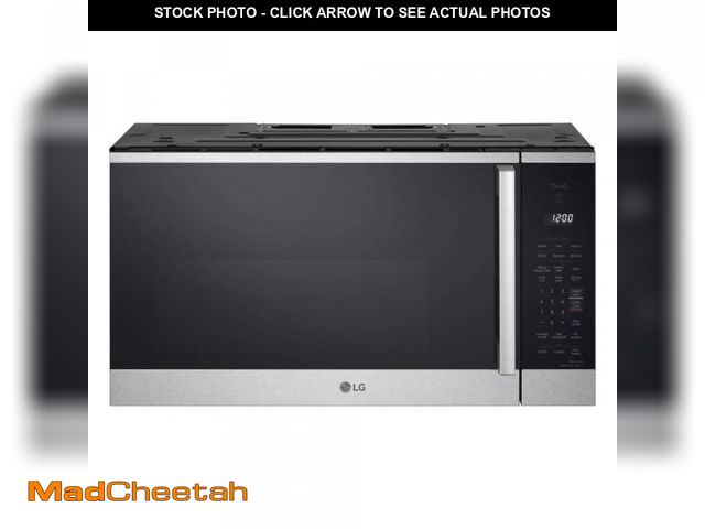 Lot 74-12259061 - LG 1.8 cu. ft. 30 in. W Smart Over the Range Microwave Oven w/ EasyClean in PrintProof Stainless Ste...