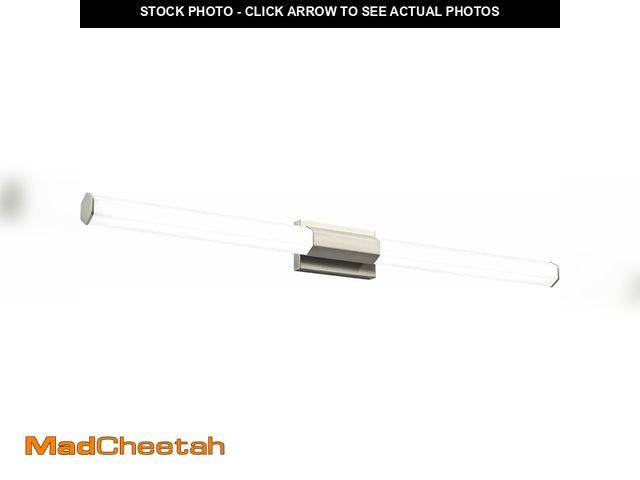 Lot 74-14078711 - SOLFART Nickel Bathroom Light Bathroom Light Fixtures Over Mirror, 48 Inch Vanity Lights,Cool White ...