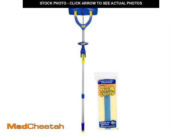 Lot 74-12402015 - Scrub Daddy Butterfly Sponge Mop with Extra Refill Head, 2 Count - UNUSED