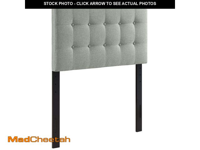 Lot 74-12746657 - MODWAY Emily Gray Twin Upholstered Fabric Headboard - UNUSED