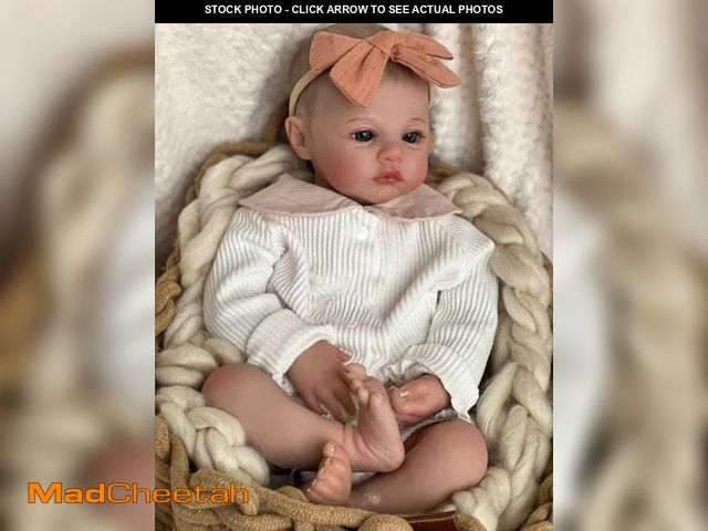 Lot 74-12441855 - RXDOLL Realistic Reborn Baby Dolls Girl Silicone Full Body Vinyl 19 Inch Newborn Baby Dolls Eyes Ope...