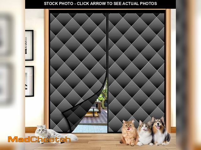 Lot 74-13583907 - Garage Door Screen for Winter, Sunmoxia Magnetic Thermal Insulated Door Curtain, Upgraded Oxford Clo...