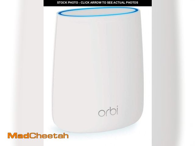 Lot 74-12218887 - NETGEAR Orbi Whole Home Wifi System Add-On Satellite - White (Renewed) - USED