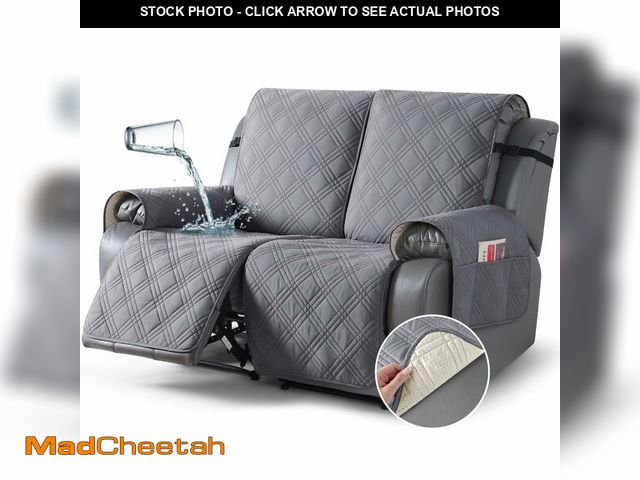 Lot 74-12706306 - TAOCOCO 100% Waterproof Loveseat Recliner Cover, Non Slip Split Loveseat Covers for Reclining Lovese...