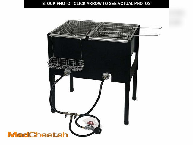Lot 74-13815155 - Barton Triple Basket Propane Outdoor Fryer for Camping - UNUSED