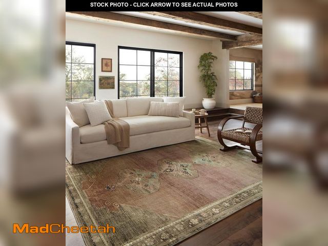 Lot 74-12045839 - Loloi Magnolia Home by Joanna Gaines Sinclair Collection SIN-06 Clay/Tobacco 8'-6" x 11'-6", .25" Pi...