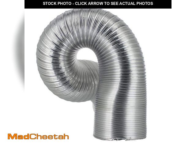 Lot 74-14597965 - Everbilt 4 in. x 8 ft. Semi-Rigid Space Save Duct EVER016 - UNUSED