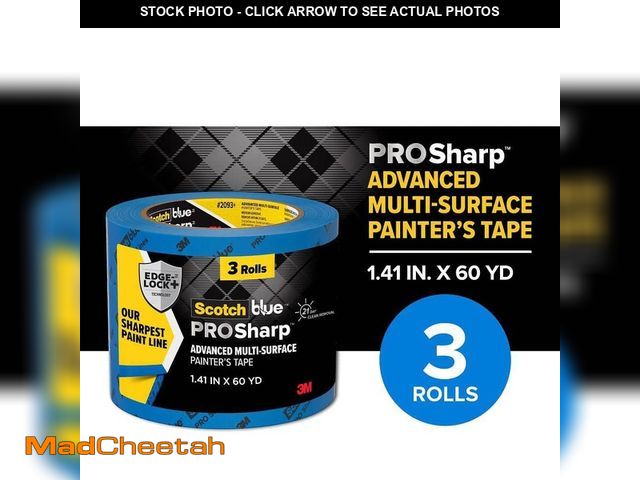 Lot 74-12560044 - 3M ScotchBlue 1.41 in. x 60 yds. PROSharp Painter's Tape (3 Rolls) - UNUSED