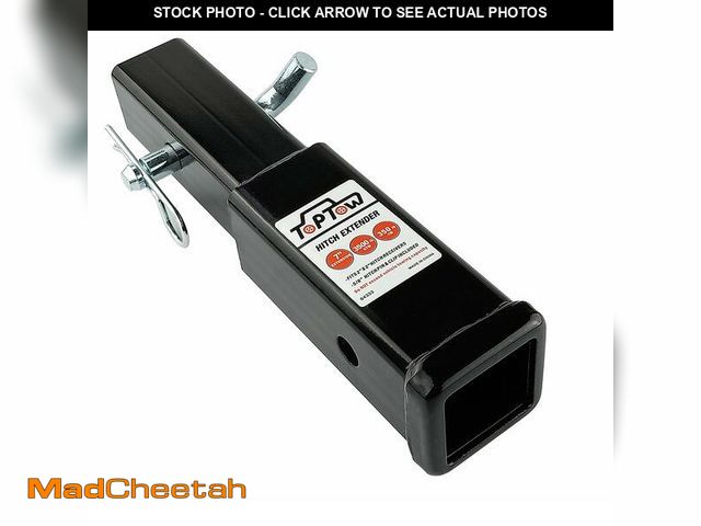Lot 74-14153908 - TOPTOW Hitch Extender, Fits for 2 inch Receiver, 7 inch Extension Length, with 5/8 inch Hitch Pin - ...