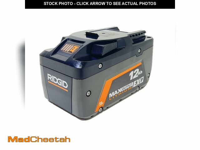 Lot 74-14309353 - RIDGID 18V 12.0 Ah MAX Output EXP Lithium-Ion Battery - UNUSED