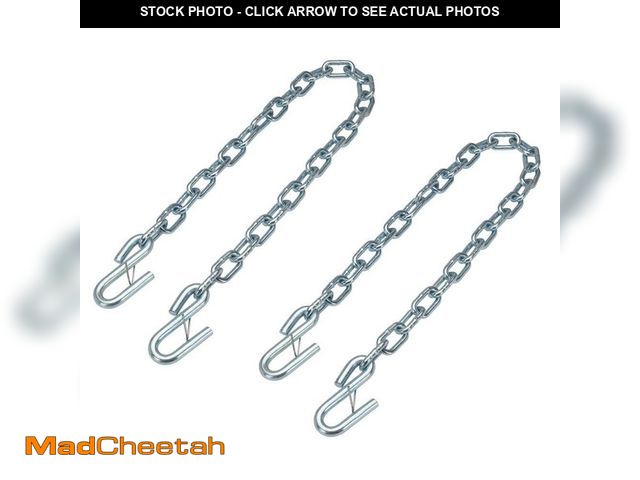 Lot 74-14603042 - TowSmart 40 in. Towing Safety Chains with S Hooks - 5,000 lb. Capacity 757 - UNUSED