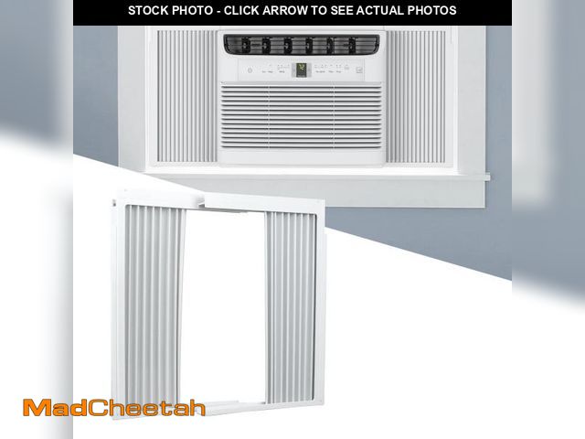 Lot 74-12050787 - Memrita Window AC Side Panels with Frame Set,Air Conditioner Accordion Filler Curtain Replacement fo...