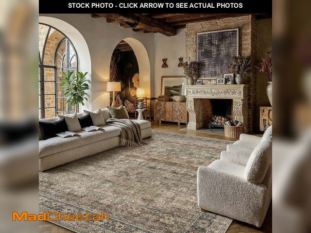 Lot 74-13735633 - BERTHMEER 10'x12' Brown Vintage Large Area Rugs Clearance for Living Room Bedroom Office Dining Room...