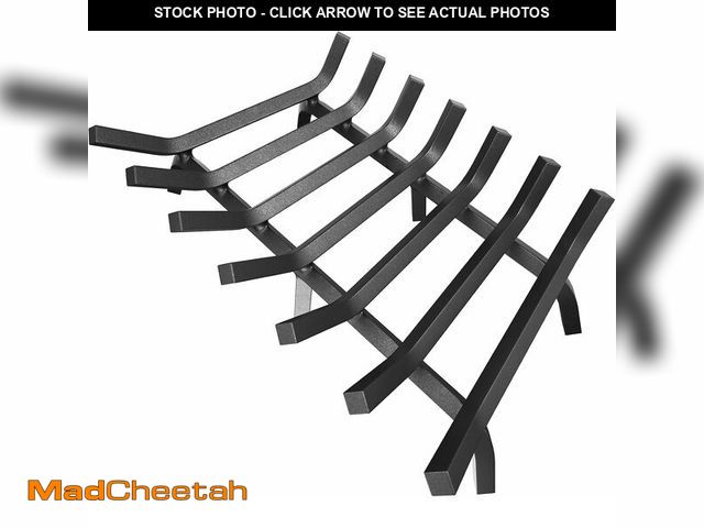 Lot 74-13836165 - Mr IRONSTONE Fireplace Grate 30 inch Solid Steel Heavy Duty Firewood Log Burning Rack Fire Grates fo...