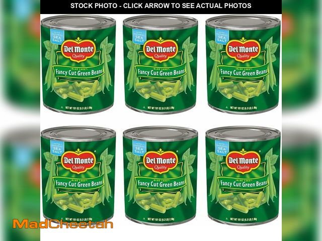 Lot 74-13835749 - Del Monte Blue Lake Fancy Cut Green Beans, Canned Vegetables, 6.31 lb, Pack of 6 (BEST BY JUN/28/202...