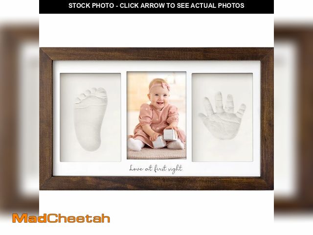 Lot 74-12767289 - KeaBabies Baby Hand and Footprint Kit - Clay Handprint Keepsake Frame, Newborn Nursery Picture Frame...