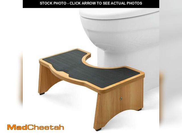 Lot 74-12717405 - StrongTek Extra Large Toilet Stool, Adults Squatting Poop Stool, Anti-Slip Bathroom Step Stool for K...