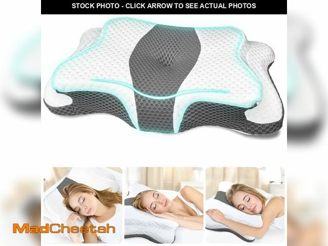 Lot 74-13563805 - CHxxy Memory Foam Pillows, Cervical Pillow for Neck and Shoulder Pain Relief, Ergonomic Contour Bed ...