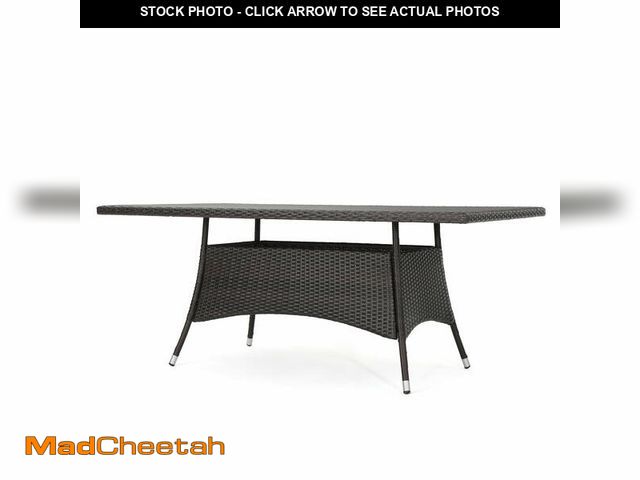 Lot 74-12631142 - Christopher Knight Home Corsica PE Rectangular Dining Table, Multibrown 69.25Ã¢â¬ÂL x 38.00Ã¢â¬Â...