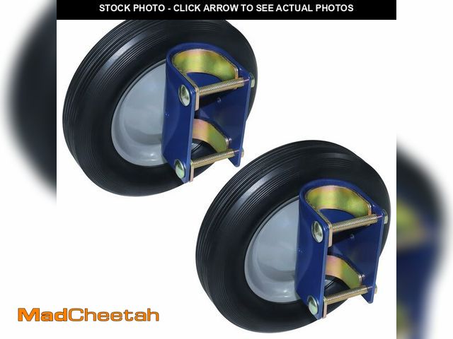 Lot 74-14382348 - LAWNEAGLE 2 Pack Heavy-Duty 8" Gate Wheels for Metal Tube Gates - UNUSED